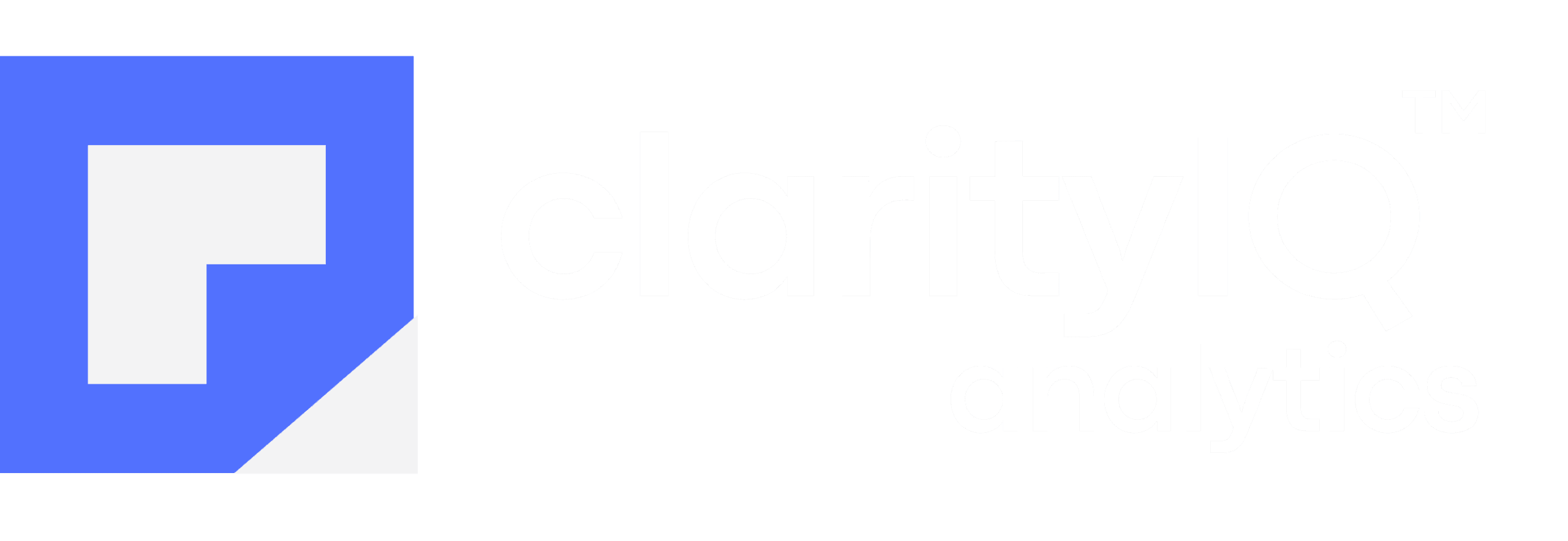 New ClarityIQ Logo White